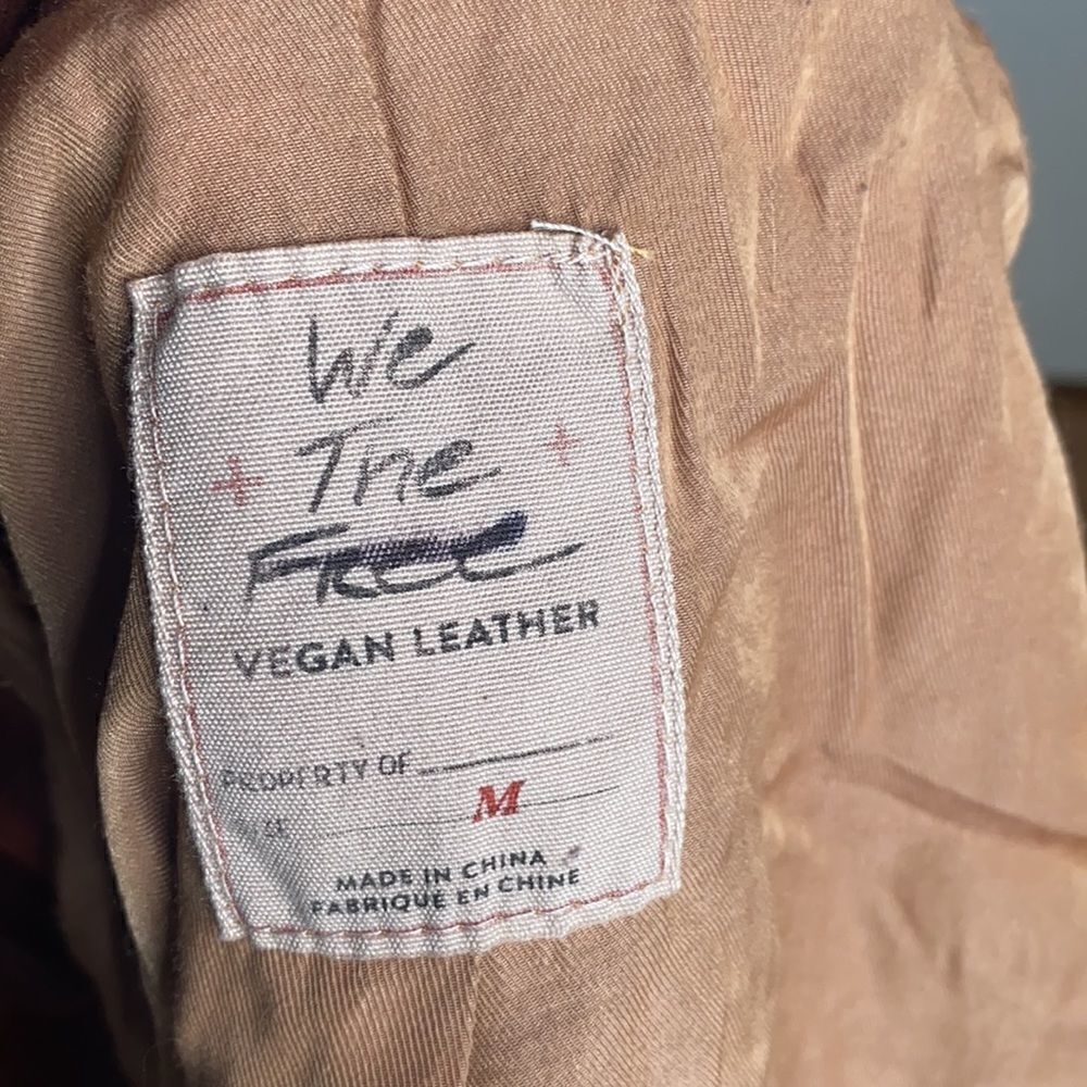NEW Free People We The Free Melrose Vegan Moto - Picture 6 of 7